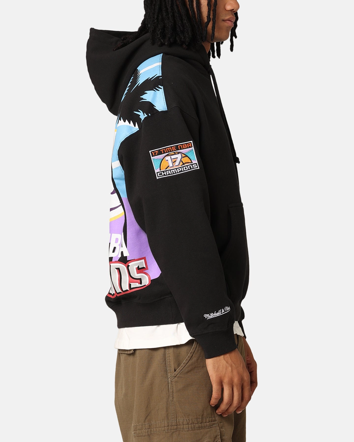 Wilderness Mitchell & Ness Los Angeles Lakers 17-Time Hoodie Black
