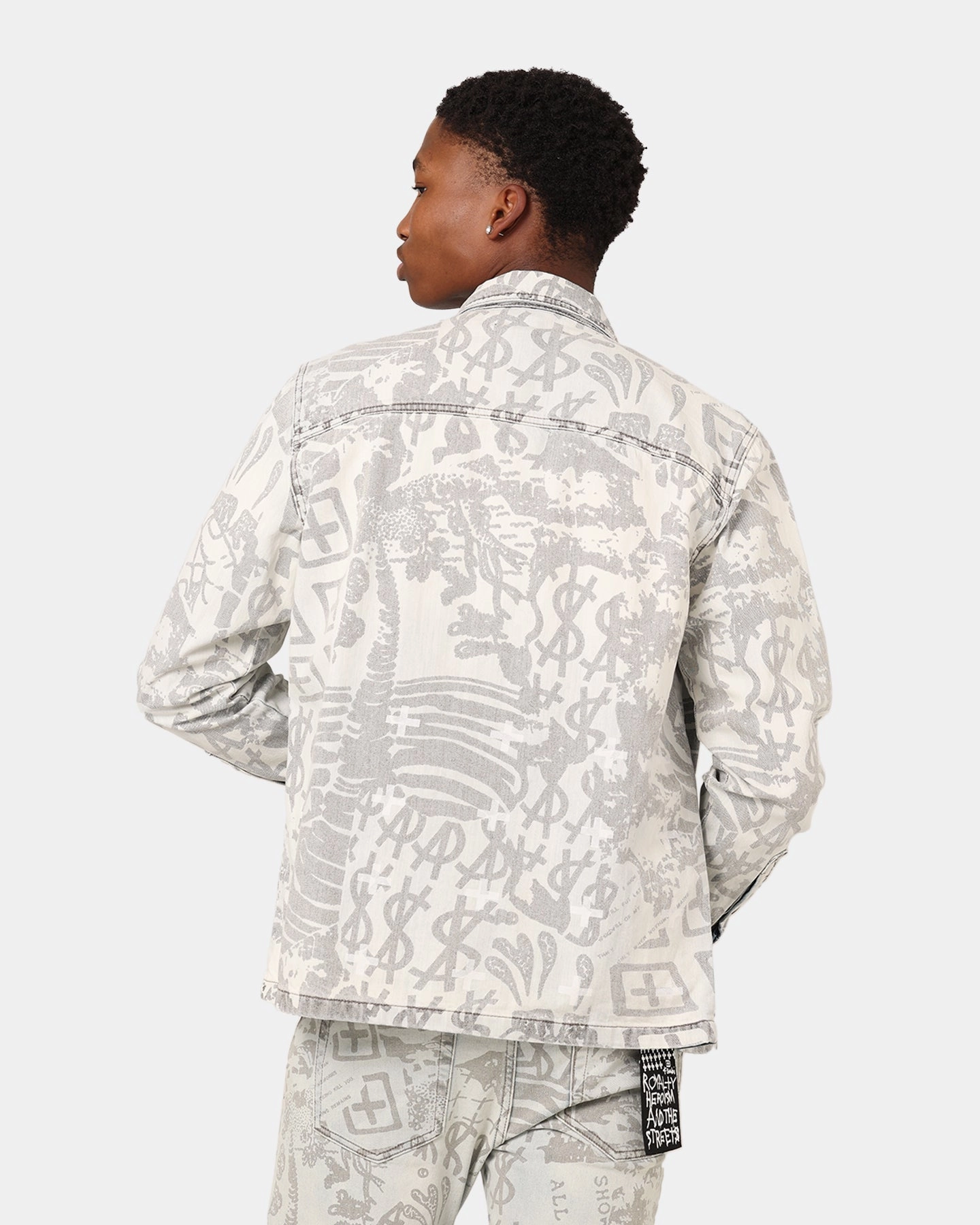 Cordlock Adjustment System Formula Ksubi Scorpio Long Sleeve Shirt Kollage Icey Denim