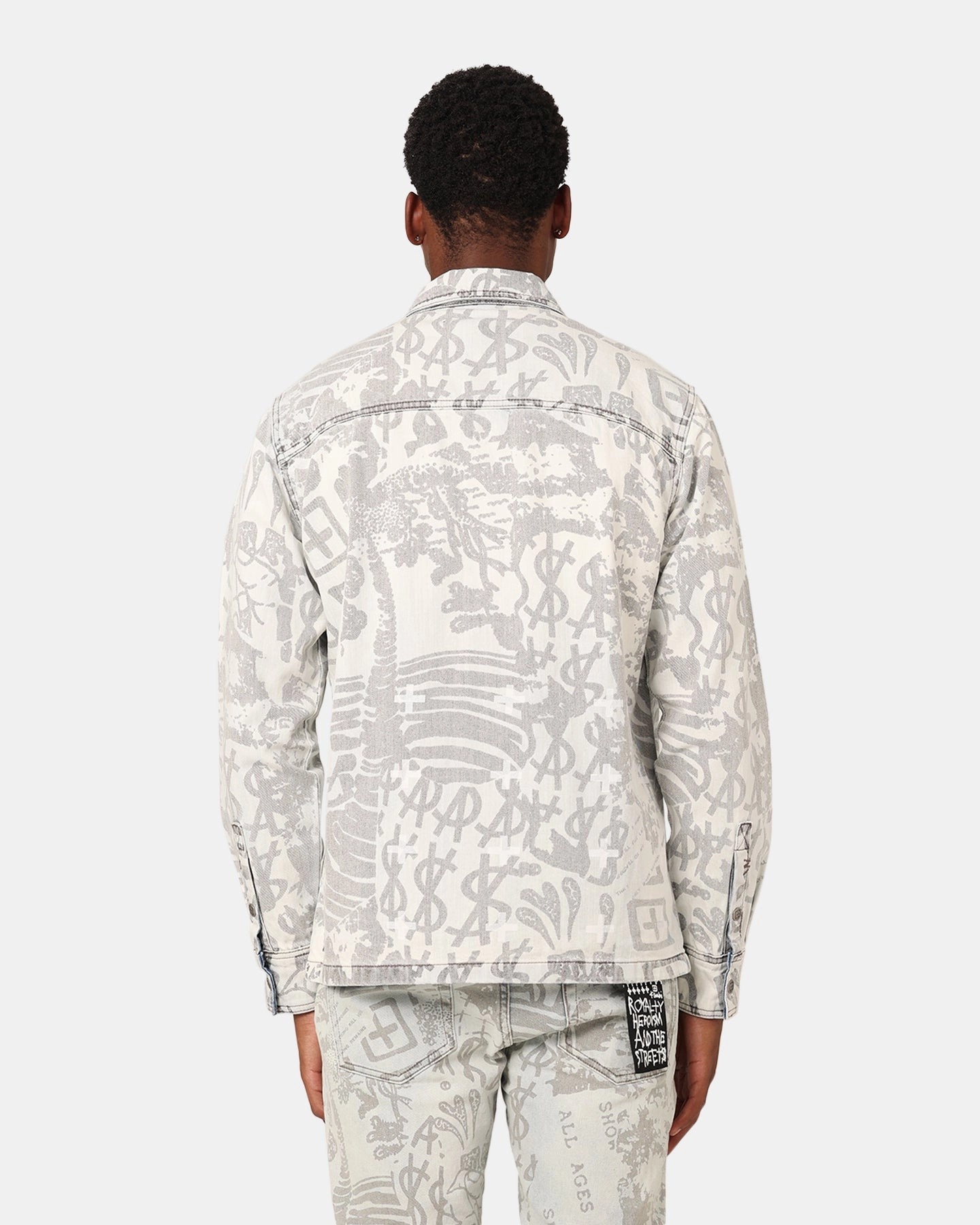 Ksubi Scorpio Long Sleeve Shirt Kollage Icey Denim Lightweight Packable Build Convertible Sleeve Options
