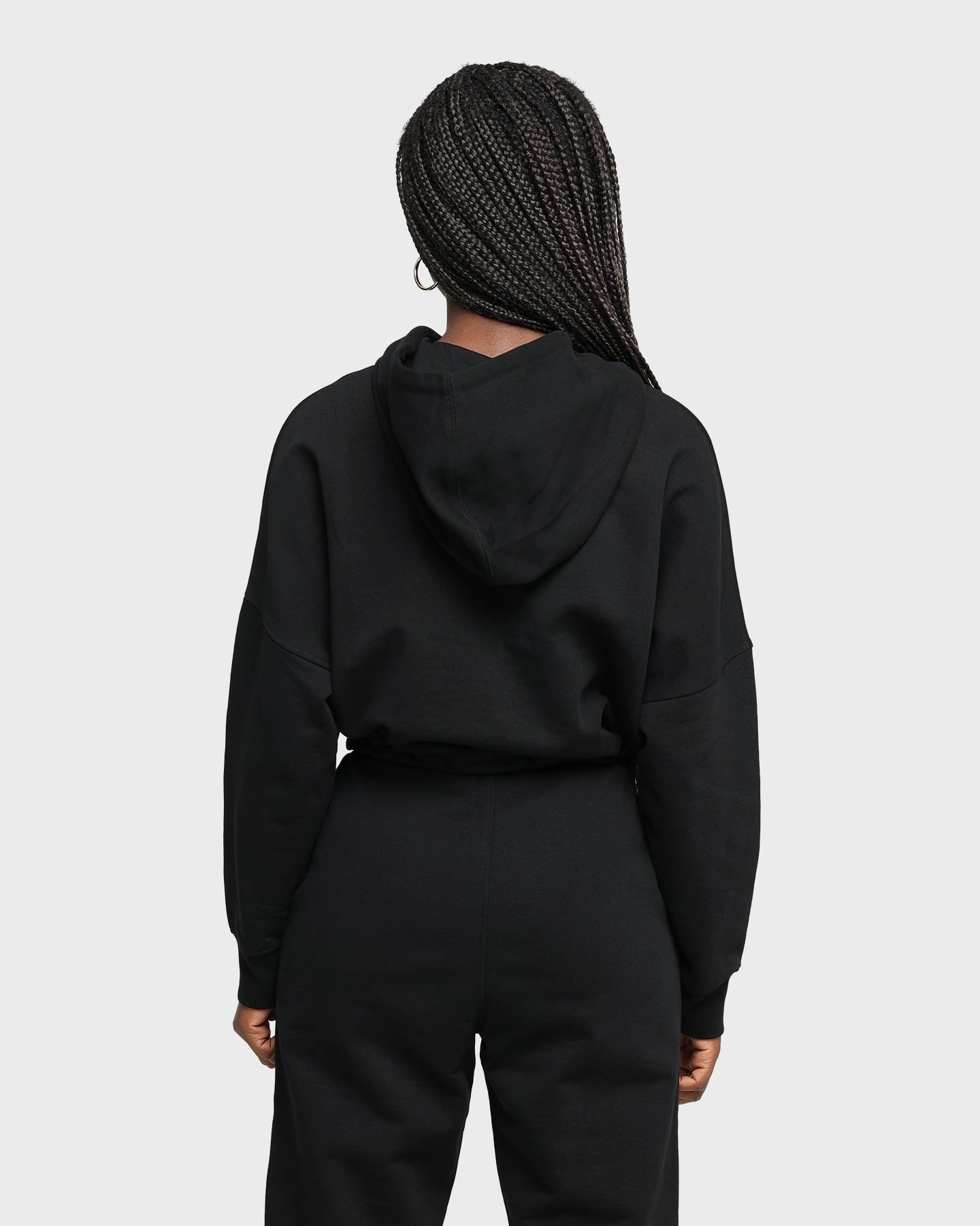 Market EN ES Women's Social Grace Cropped Hoodie Black