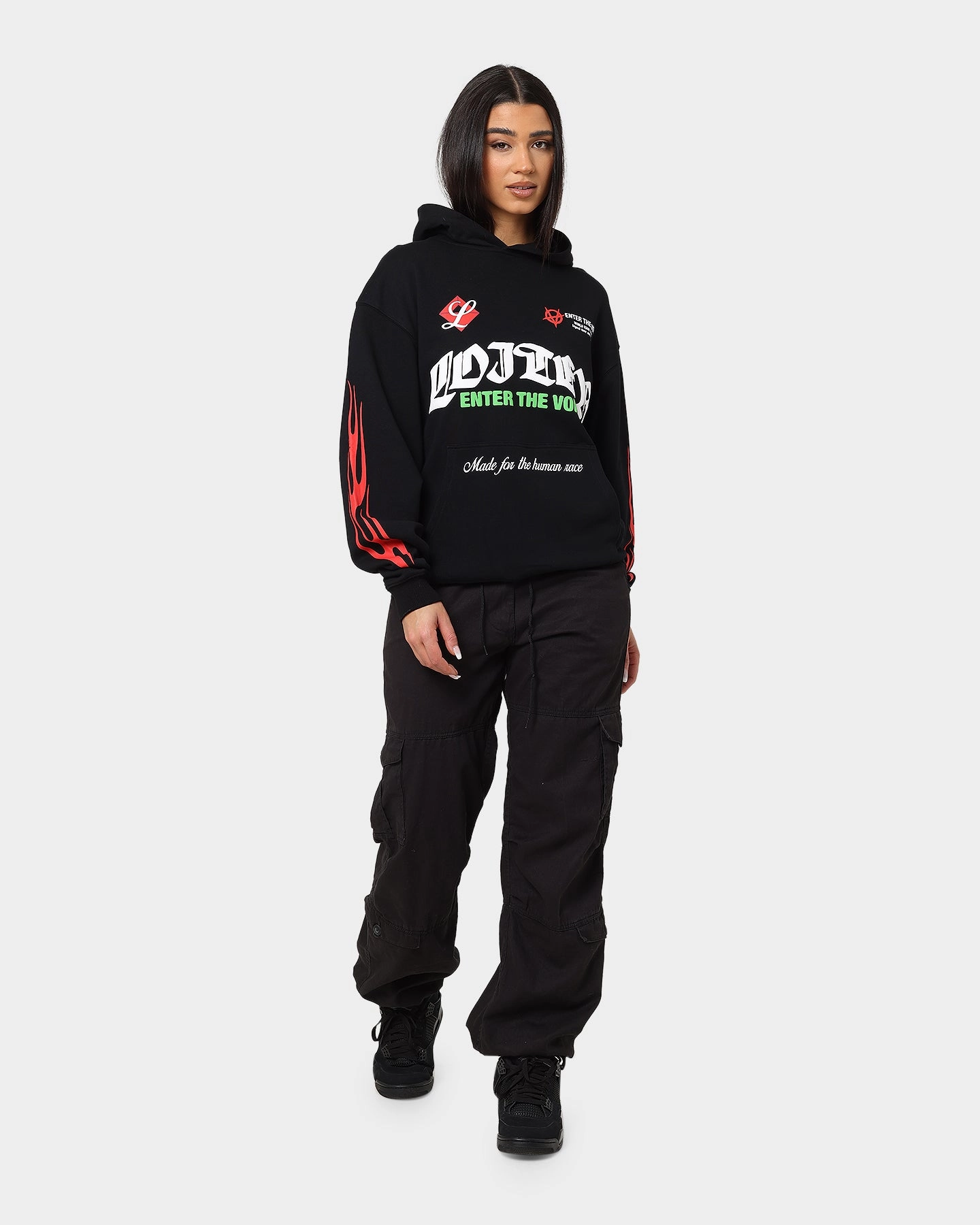 Loiter Void Multi Logo Hoodie Black/Multi multi-color