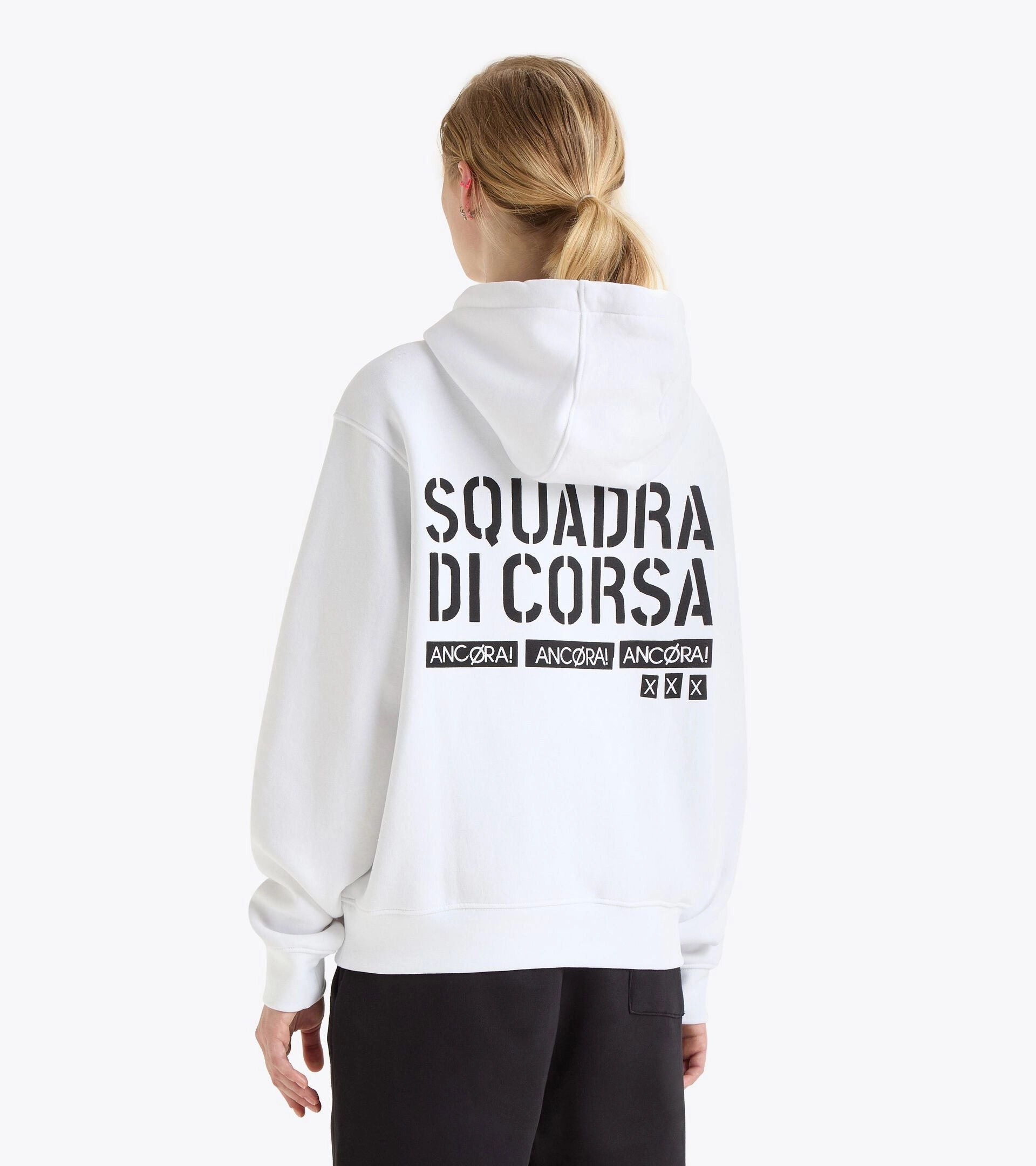 steel body Diadora Hoodie Sqdc 'Optical White'