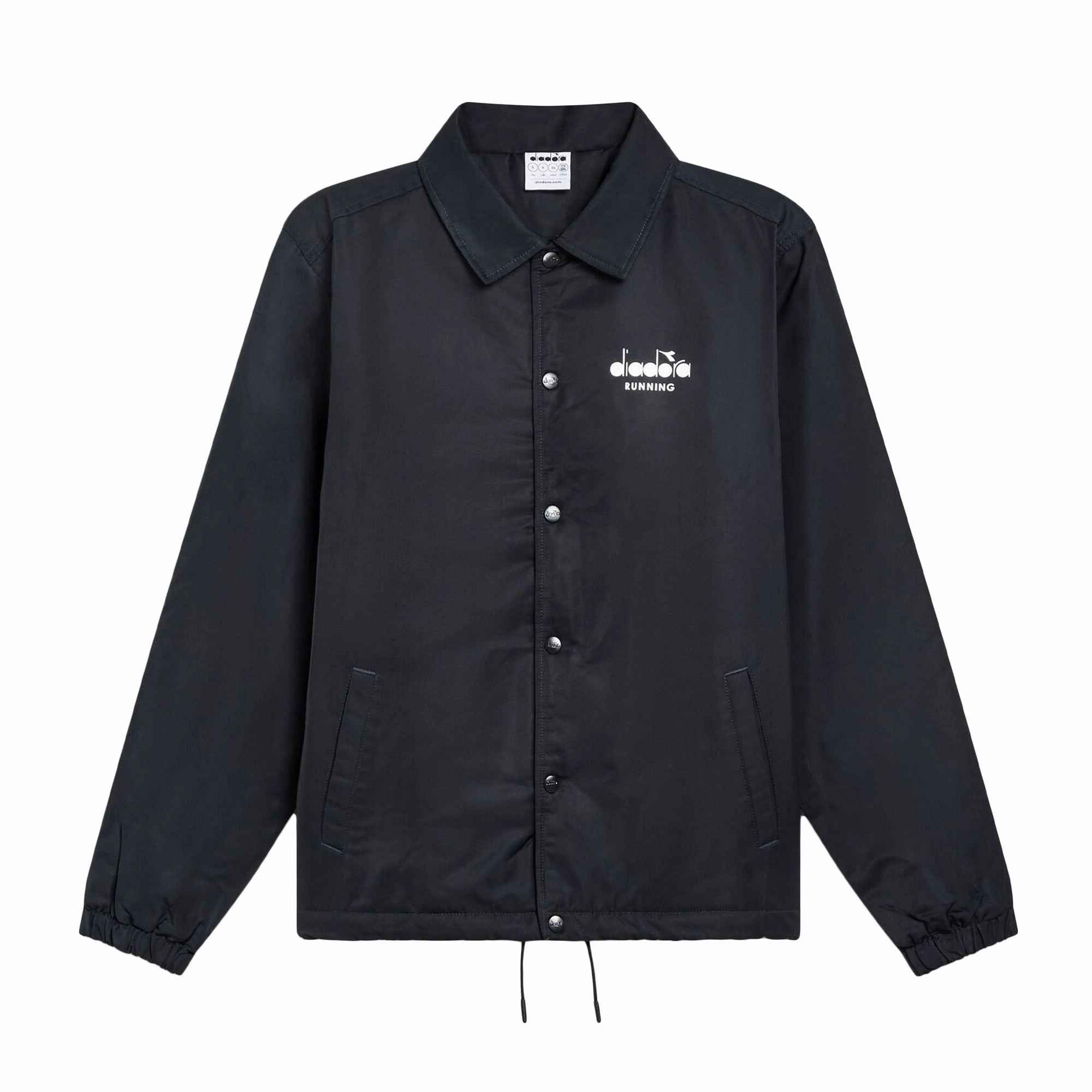 Diadora Jacket Coach Sqdc 'Black' Articulated Sleeves
