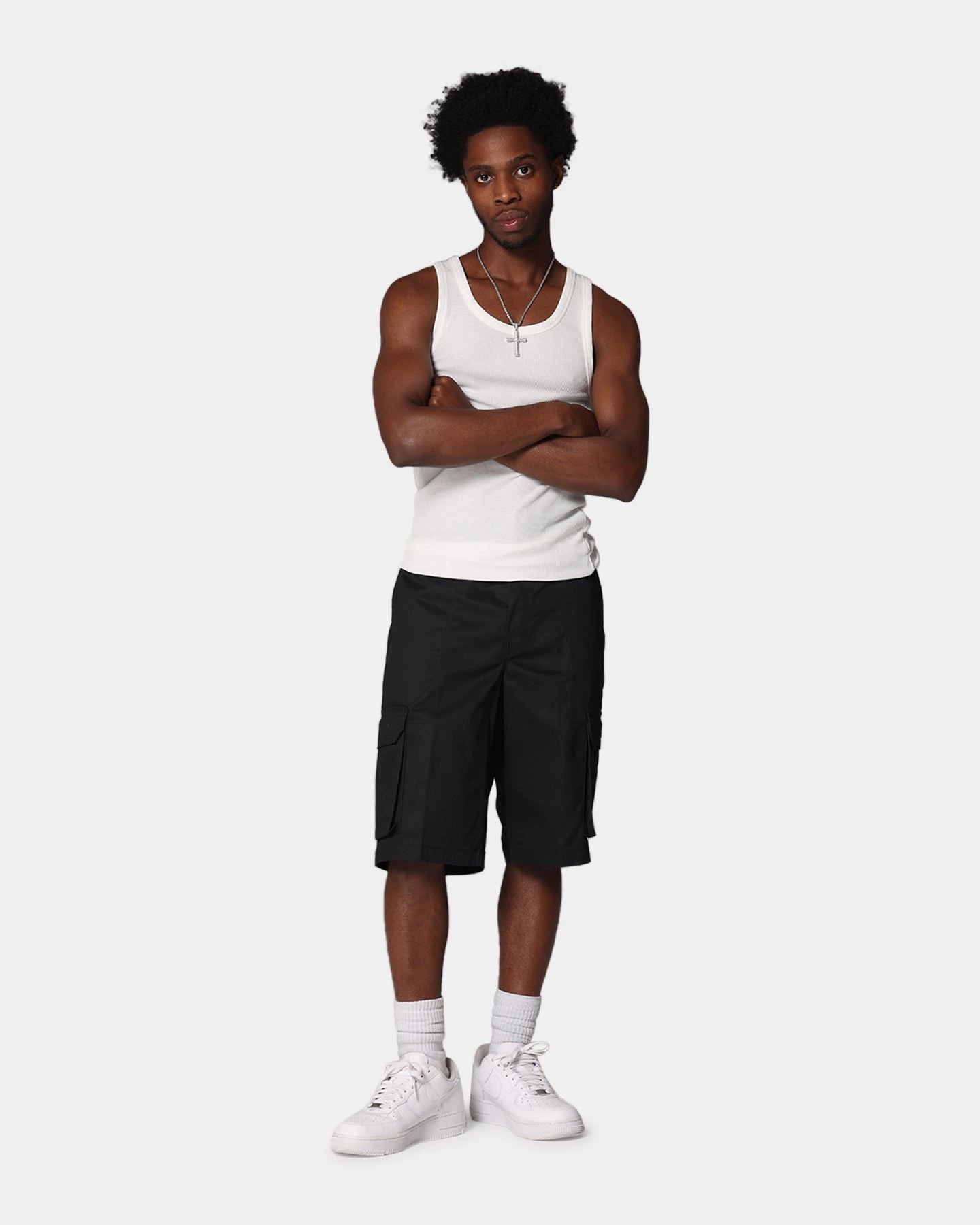 WindResistantWeave Dickies 131 Slim Straight Cargo Shorts Black