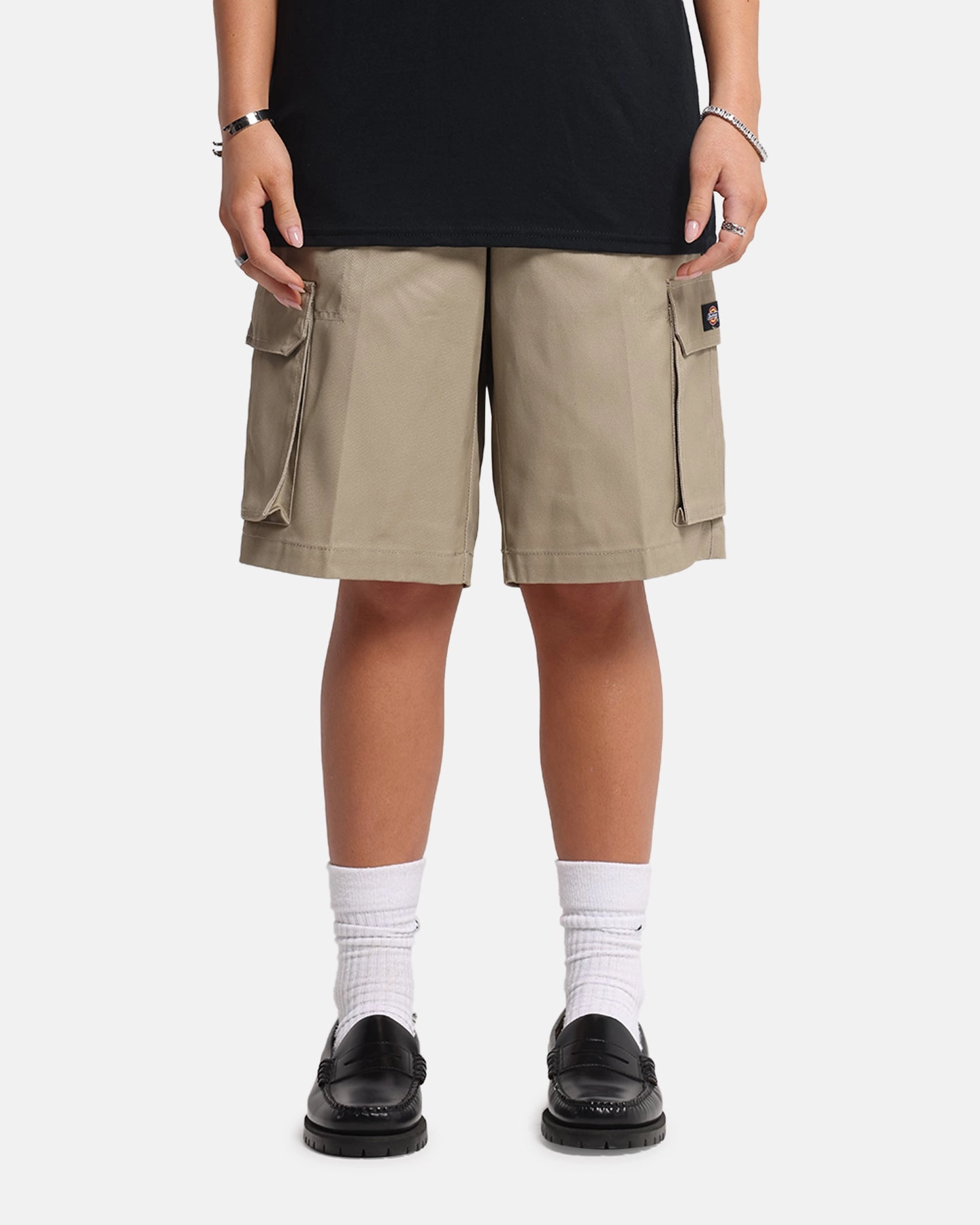Soft touch finish Recycled Material Dickies 131 Slim Straight Cargo Shorts Khaki