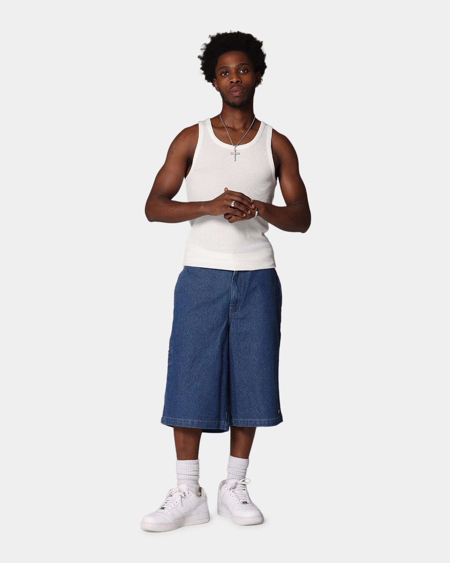 thermal fabric Linen shorts Dickies 13" Loose Fit Multi Pocket Shorts Stone Washed Indigo