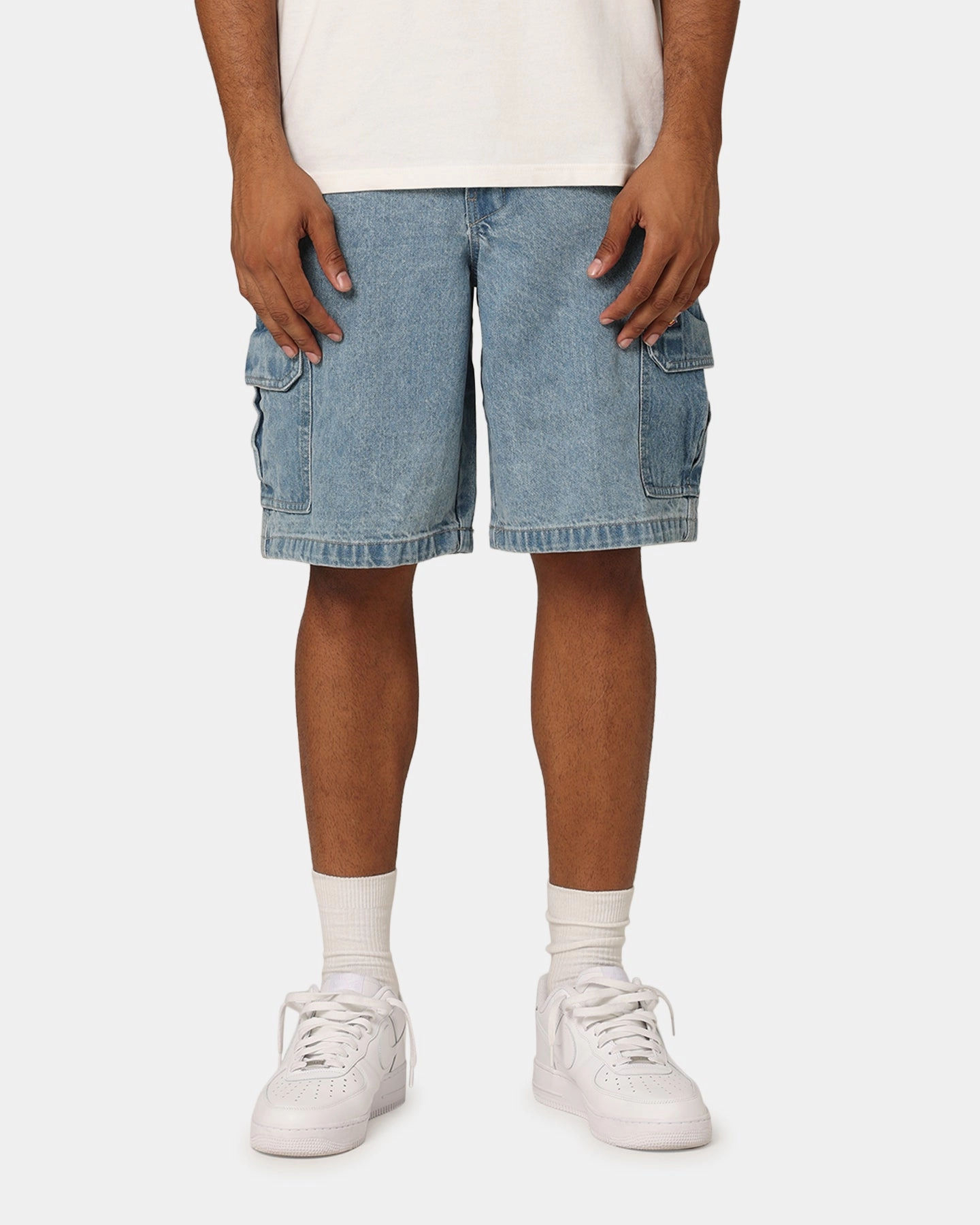Dickies 42283 Denim Cargo Shorts Stone Washed Indigo Unisex quick-dry feature