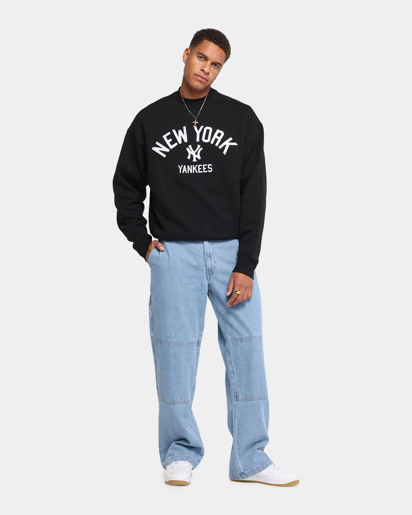 Casual Friday Parent Style Travel Outfit Dickies 82-283AU Denim Jeans Light Indigo