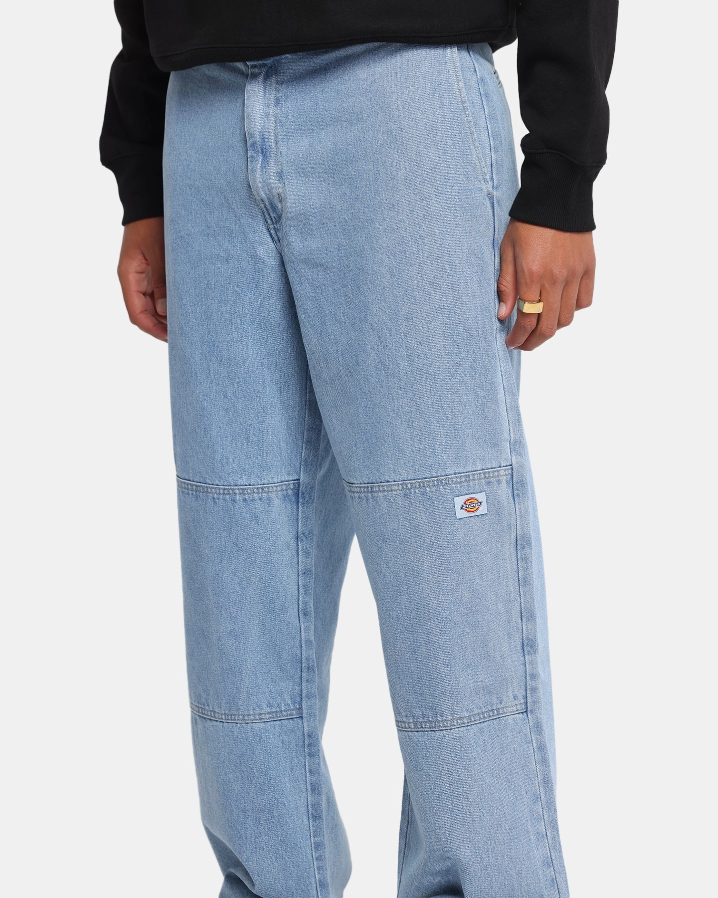 Loose Outdoor Adventure Work Meeting Core Style Dickies 82-283AU Denim Jeans Light Indigo