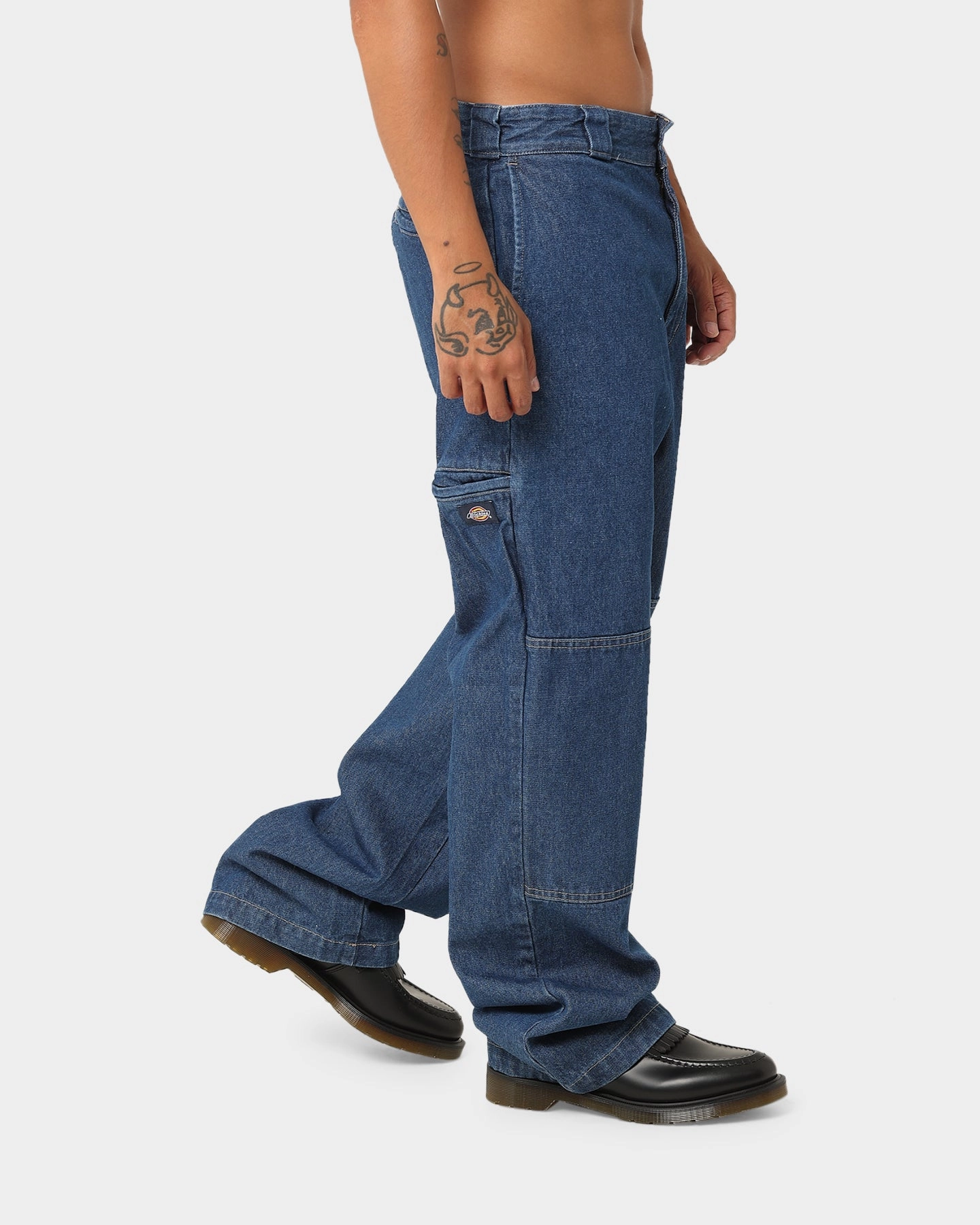 Dickies 82-283AU Denim Jeans Stone Washed In Stylish Daily Wear Parent Style