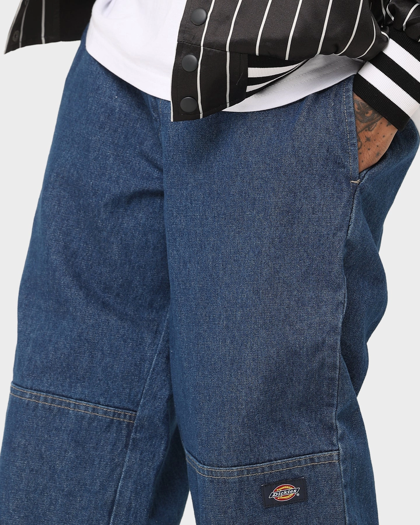 Dickies 82-283AU Denim Jeans Stone Washed In Anti Static Treatment Parent Style Evening Stroll Festival Outfit