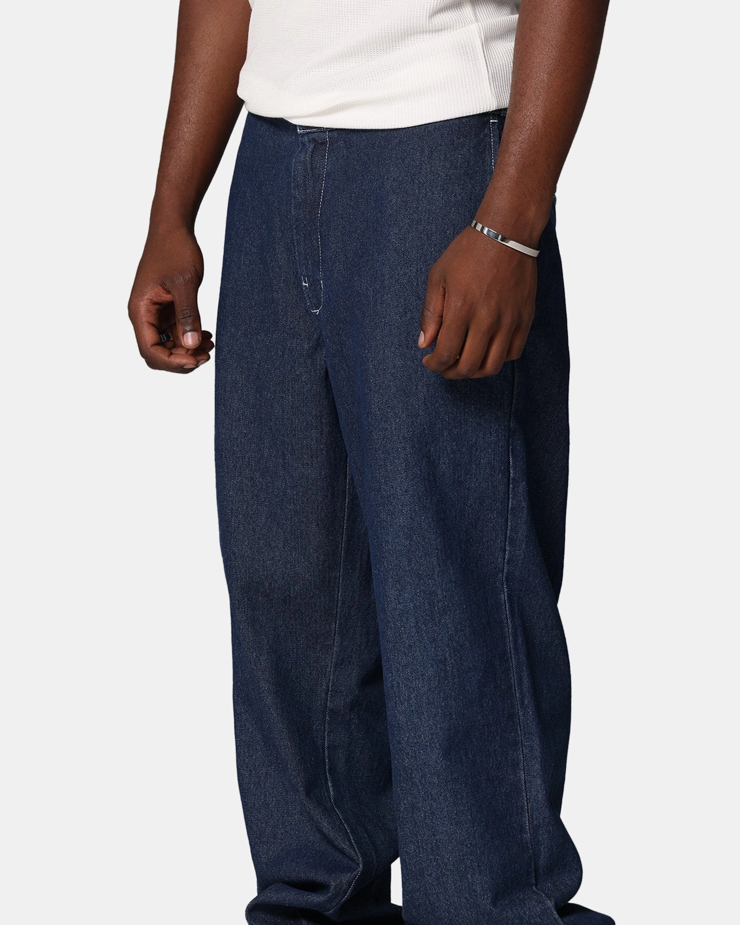 Fitted waist Reinforced Knees Dickies 874 Denim Rinsed Indigo