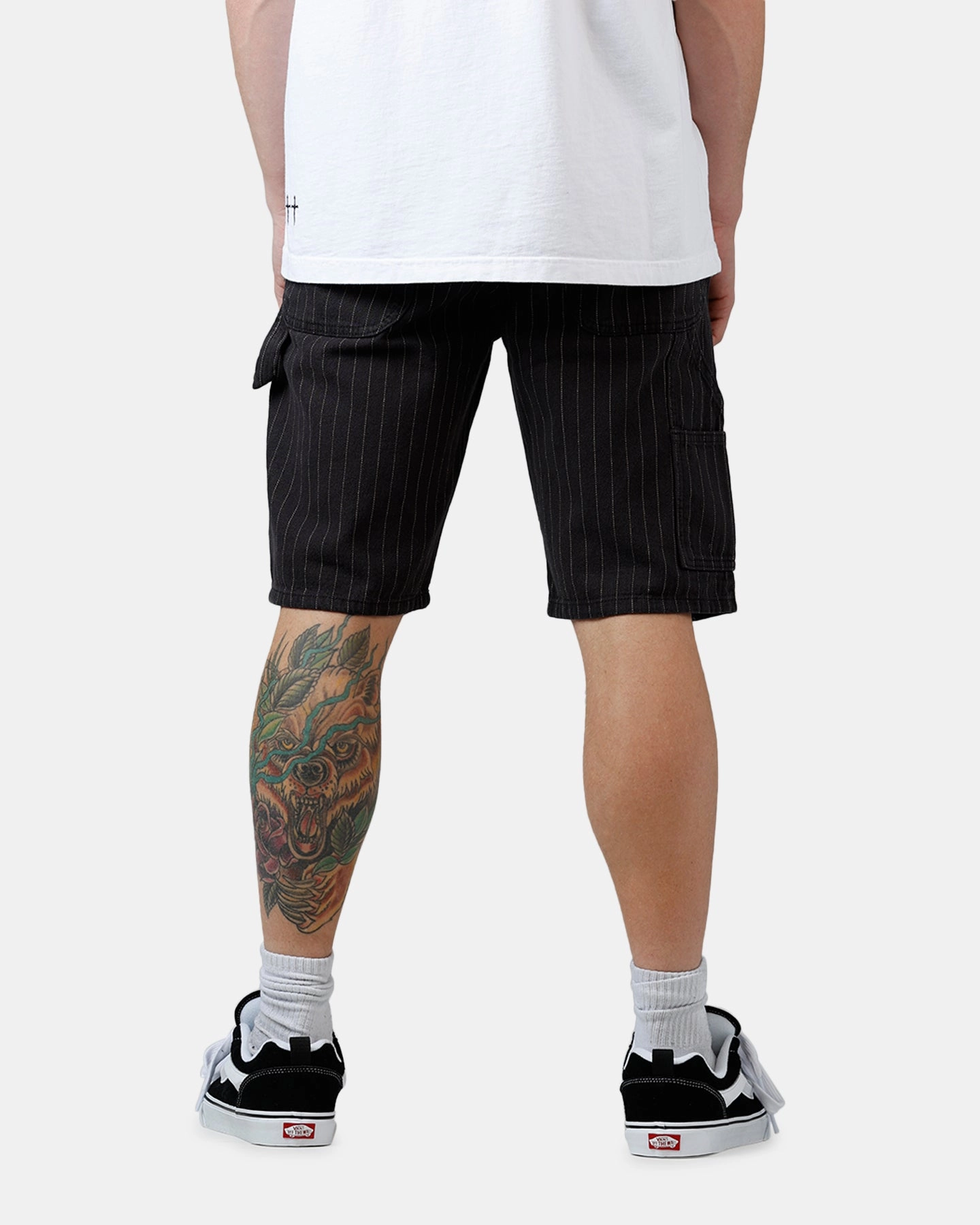 Camouflage Style Crisp Texture Dickies Carpenter Shorts 11" Black