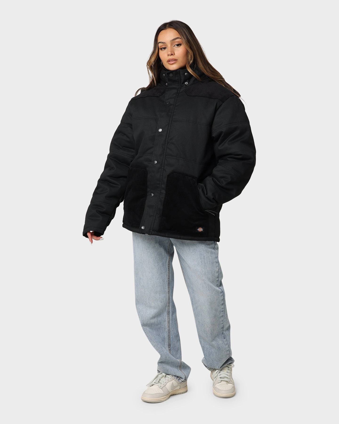 Dickies Diddy Jacket Black Soft inner layer Bonded seams