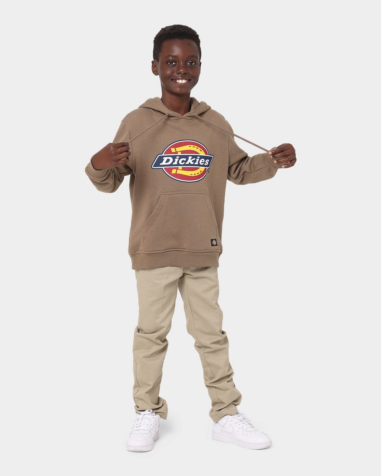 Reinforced Hem Performance Ready Dickies Kid's H.S Classic Hoodie Tobacco