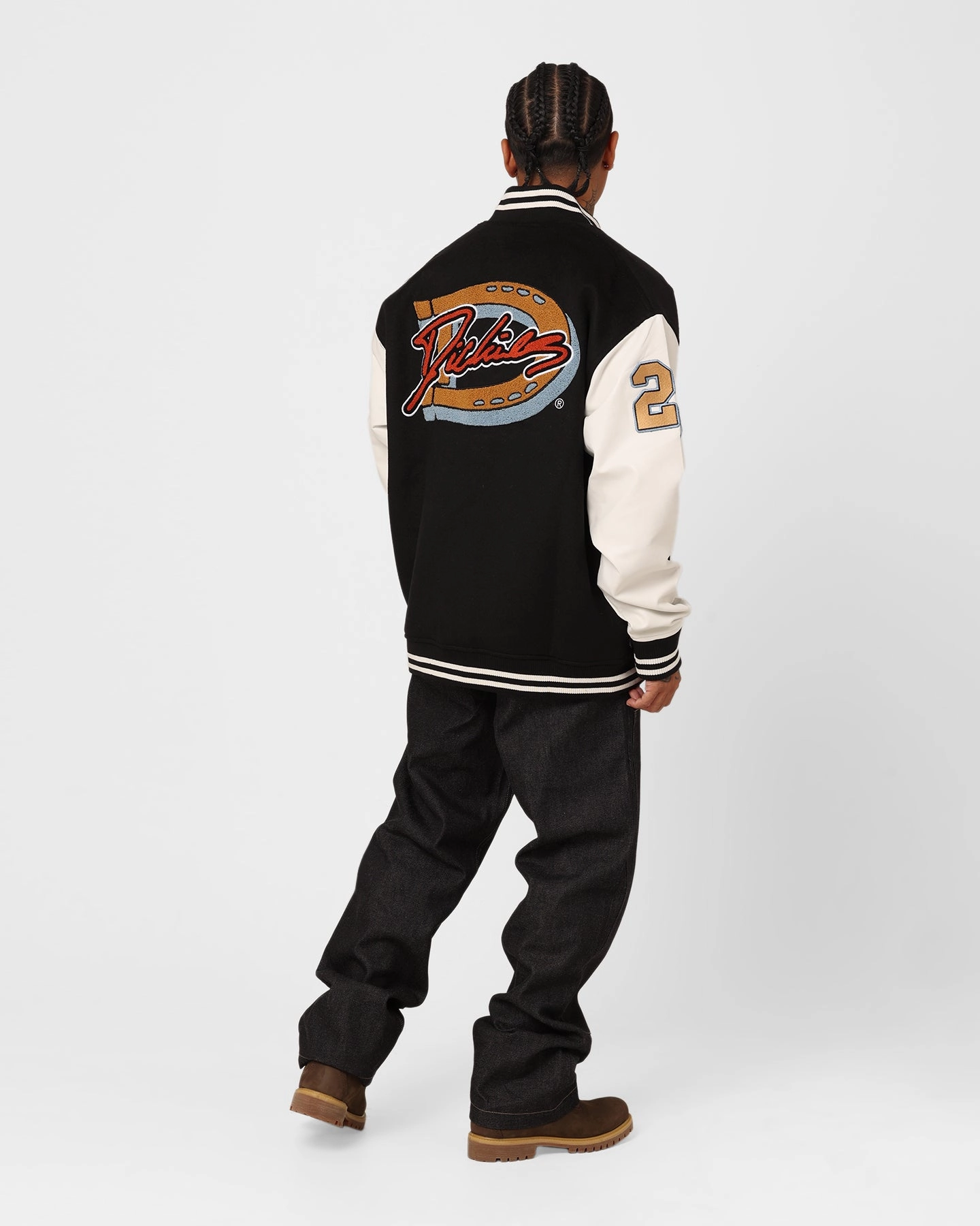 Dickies Letters Jacket Black Abrasion Resistant Material Credit