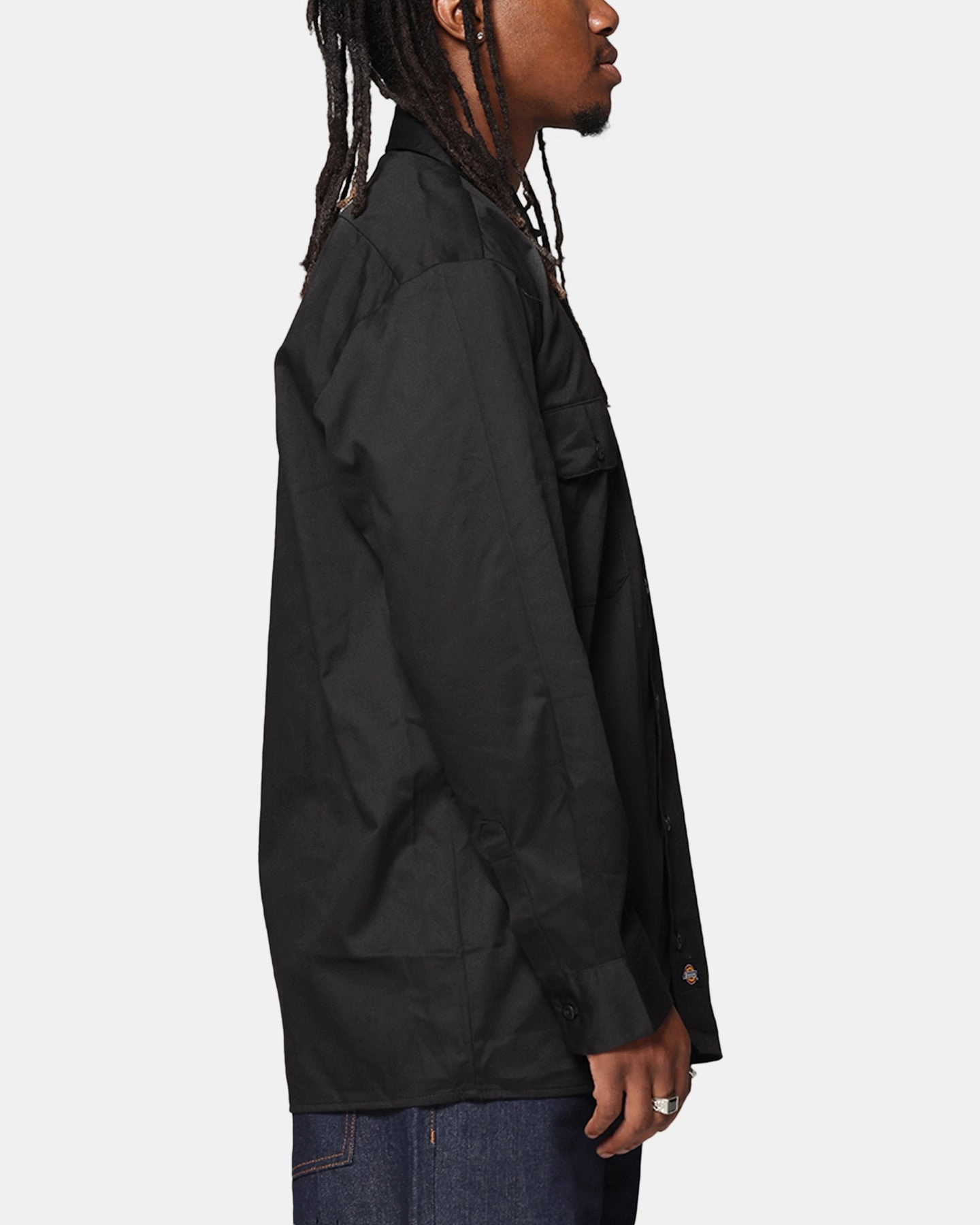 Dickies Long Sleeve Work Shirt Black formal dinner