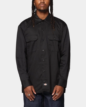 Dickies Long Sleeve Work Shirt Black Evening Elegance