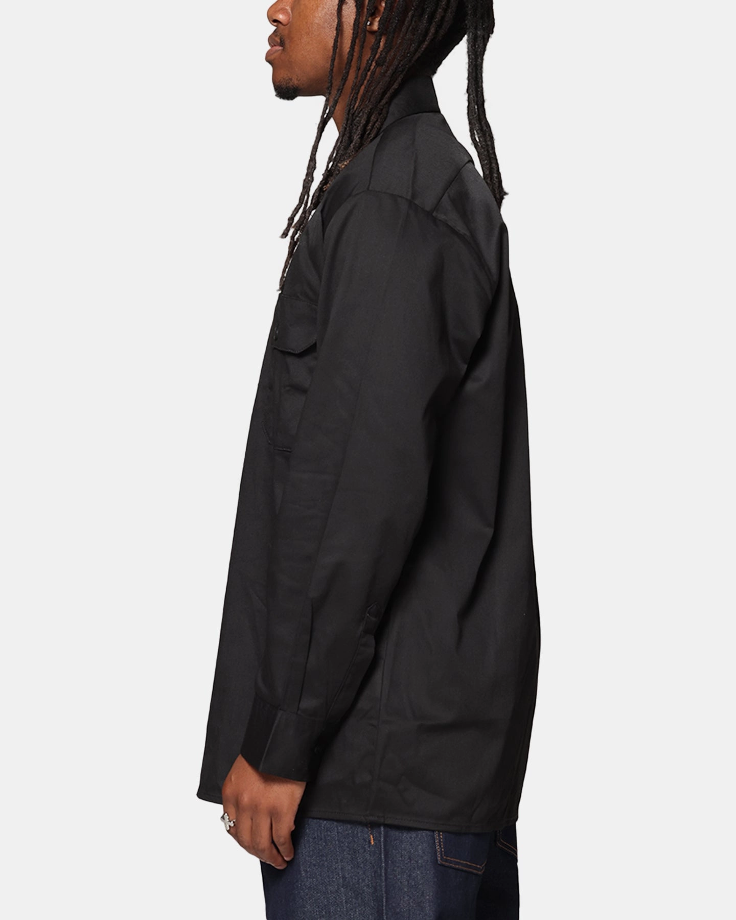 Date night Dickies Long Sleeve Work Shirt Black