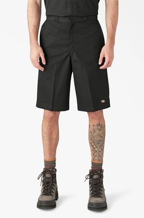 Clean Feel Daily Essential Dickies Loose Fit Flat Front Work Shorts 13"