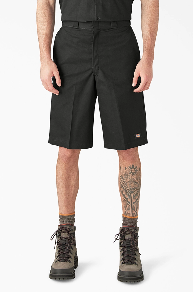 Clean Feel Daily Essential Dickies Loose Fit Flat Front Work Shorts 13"
