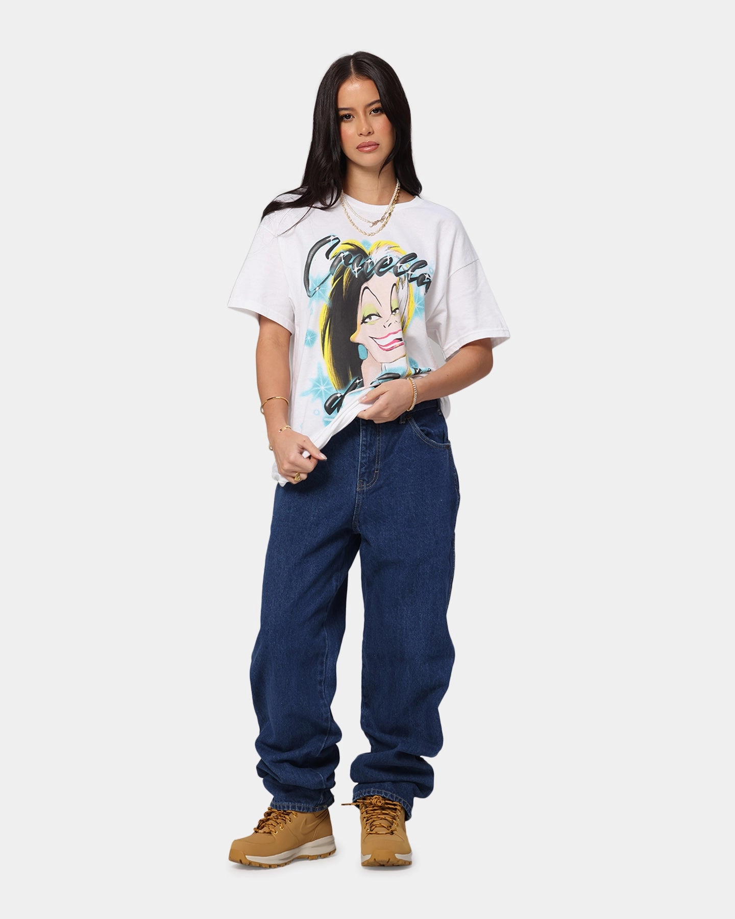 Regular Look Dickies Relaxed Straight Denim Jeans Stone Washed Indigo