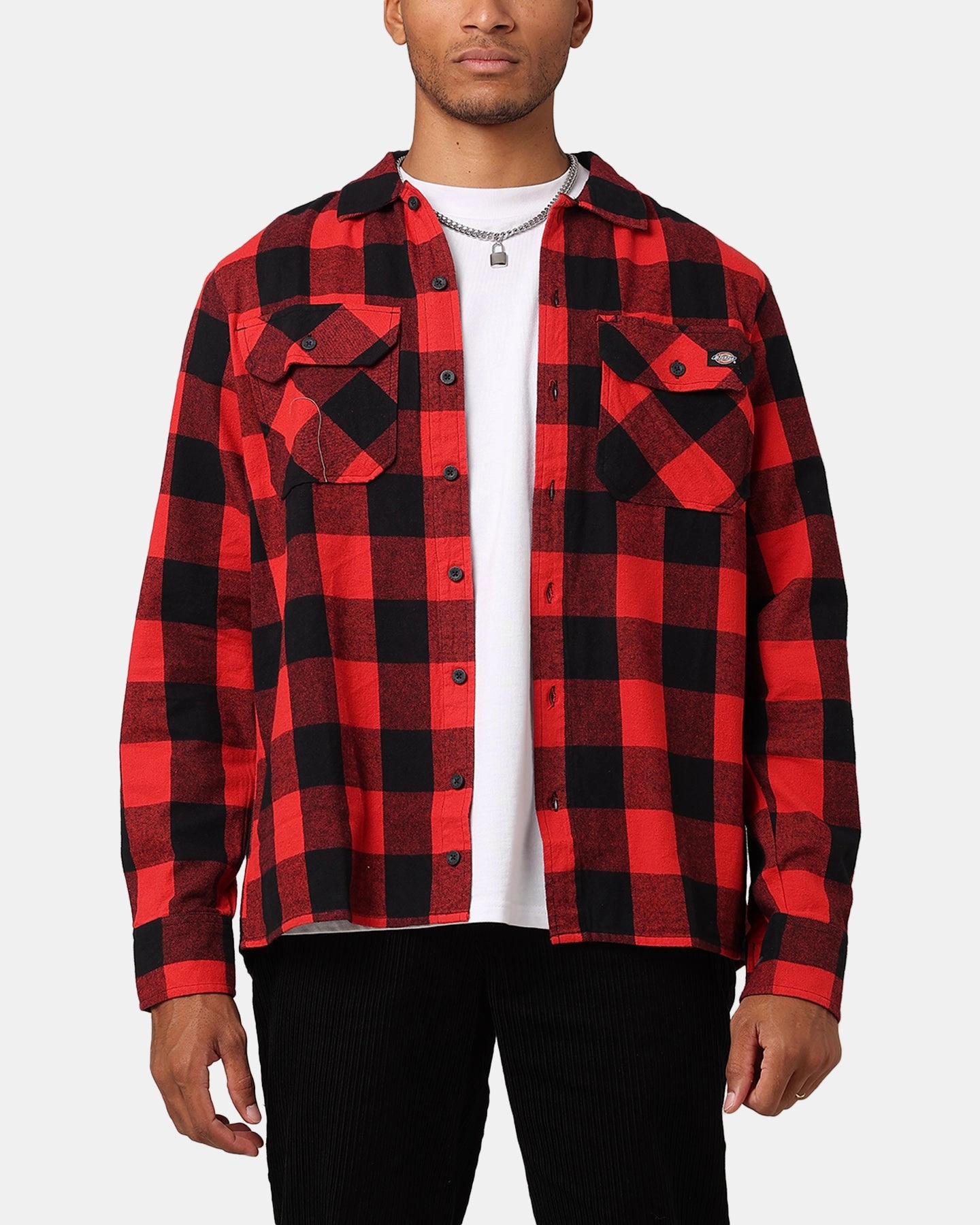 Dickies Sacramento Flannel Shirt Red Active Outfit Style
