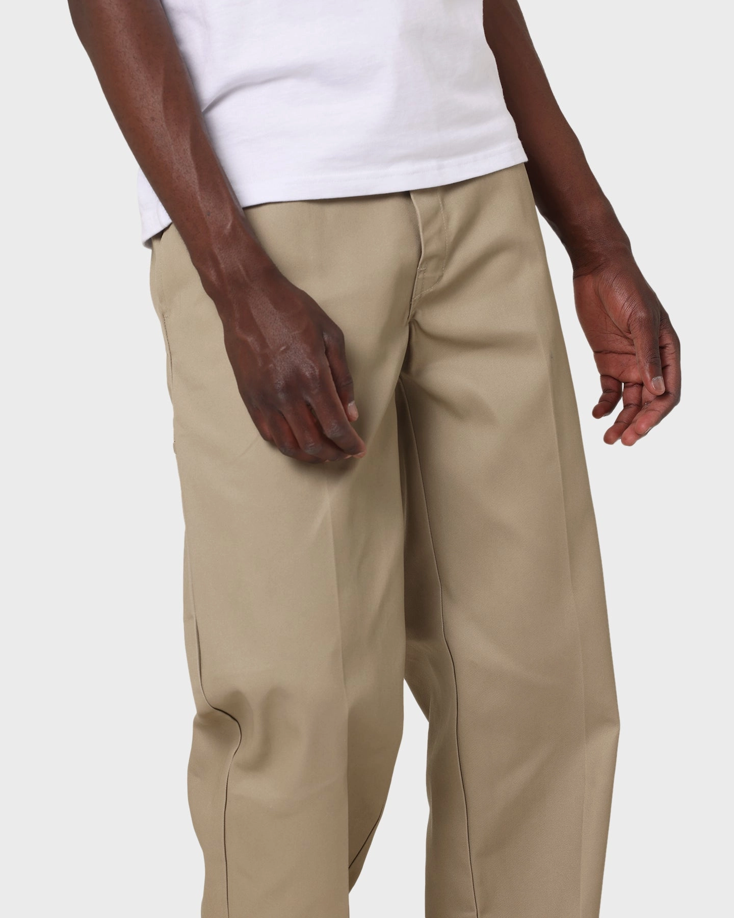 Dickies Super Baggy Loose Fit Work Pants Khaki Travel-Ready SmoothZipper