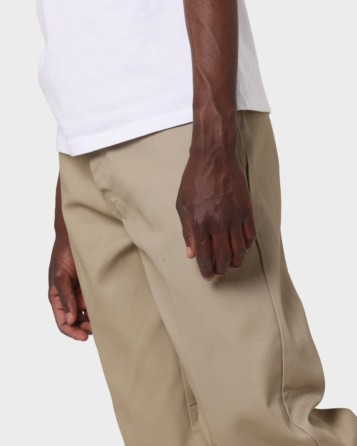 Snag Proof Fabric Dickies Super Baggy Loose Fit Work Pants Khaki