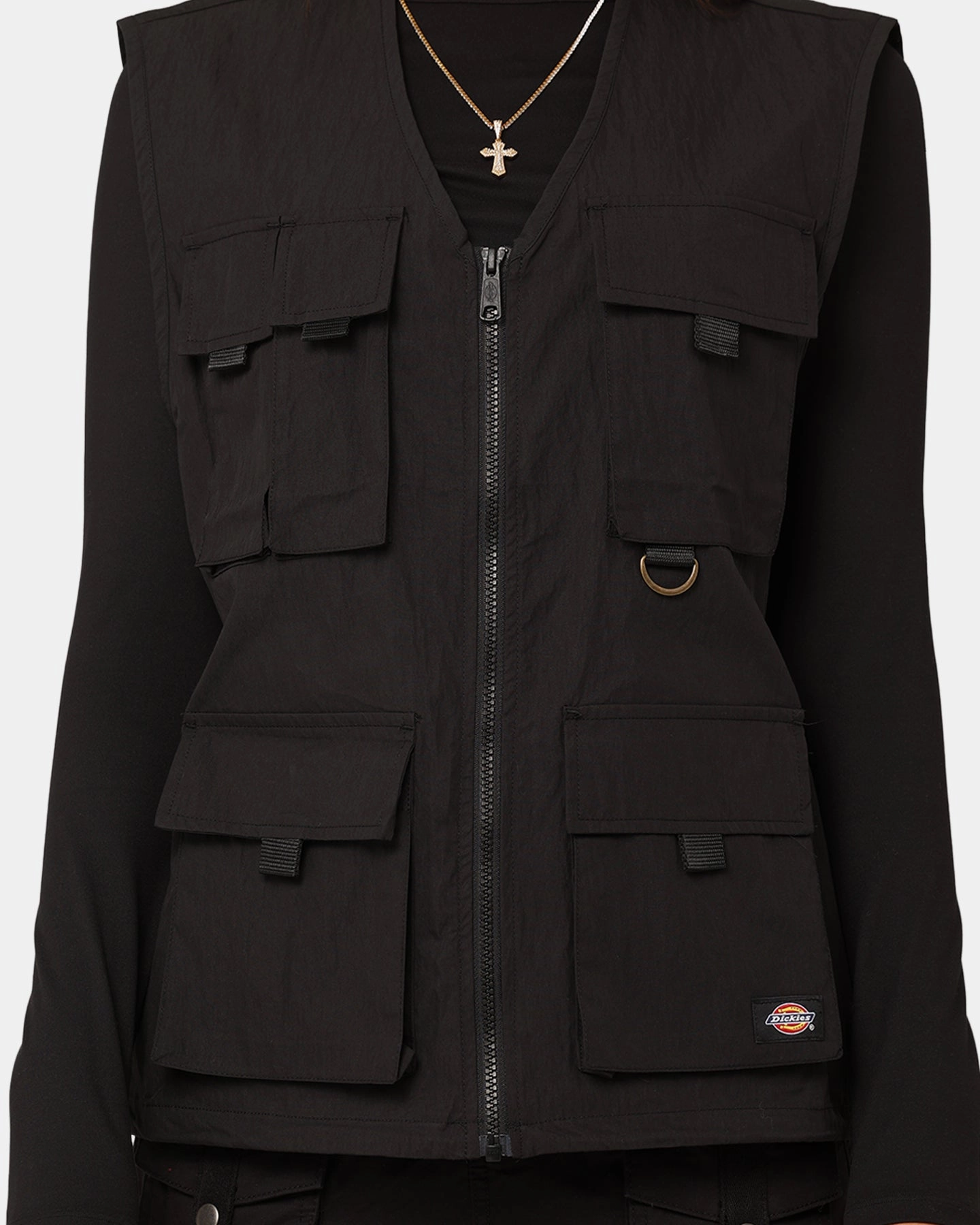 Heavy Duty Dickies Women's Round Rock Vest Black