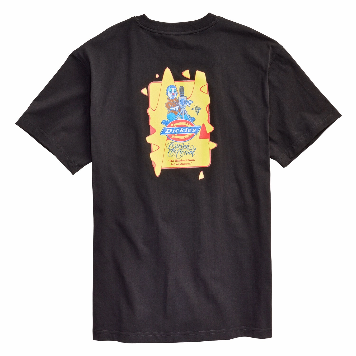 Dickies x Estevan Oriol Heavy Crew T-Shirt 'Black' WrinkleFreeFabric Smooth Flatlock Stitching