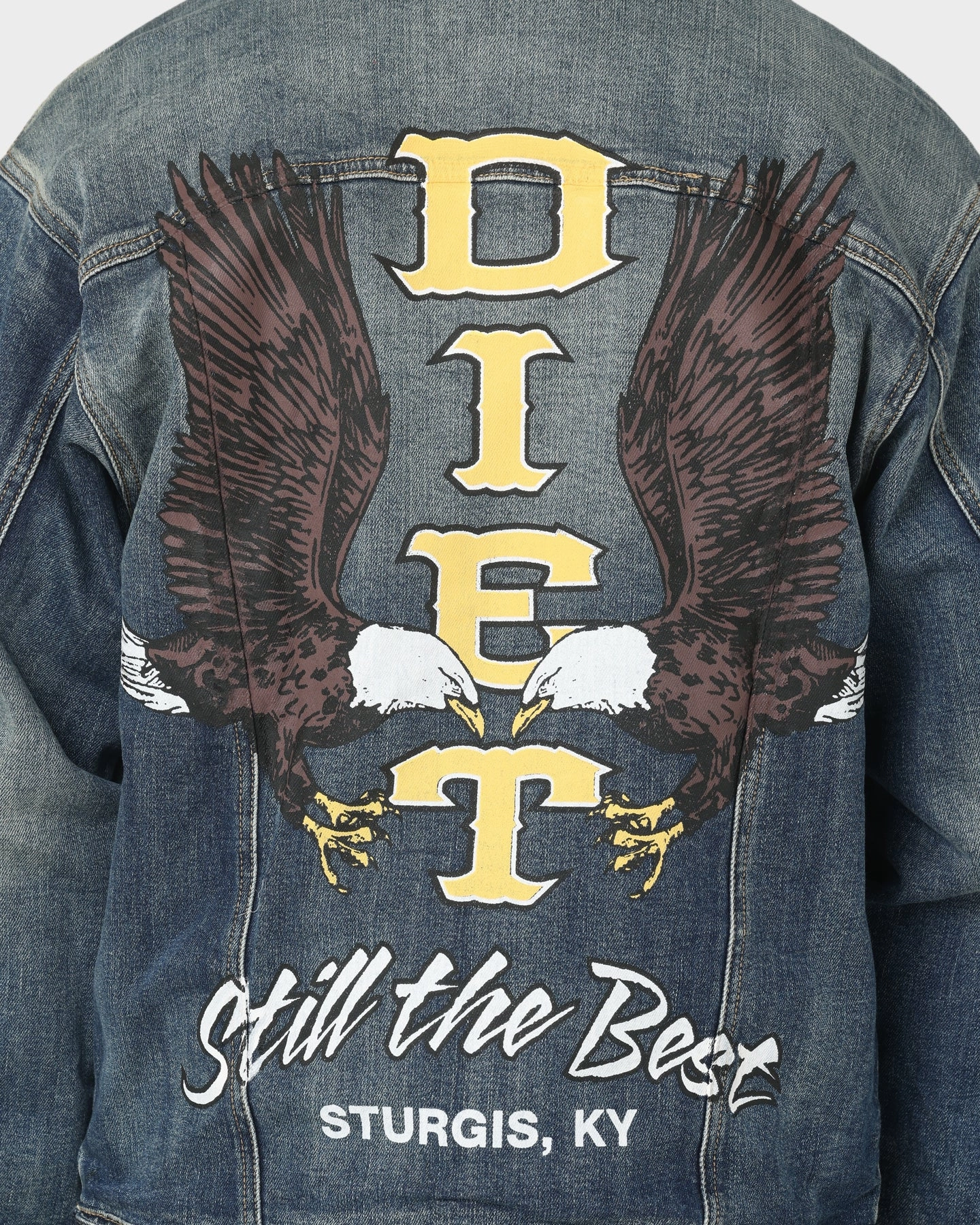 Ticket Tolerance Diet Starts Monday Eagle Denim Trucker Jacket Indigo