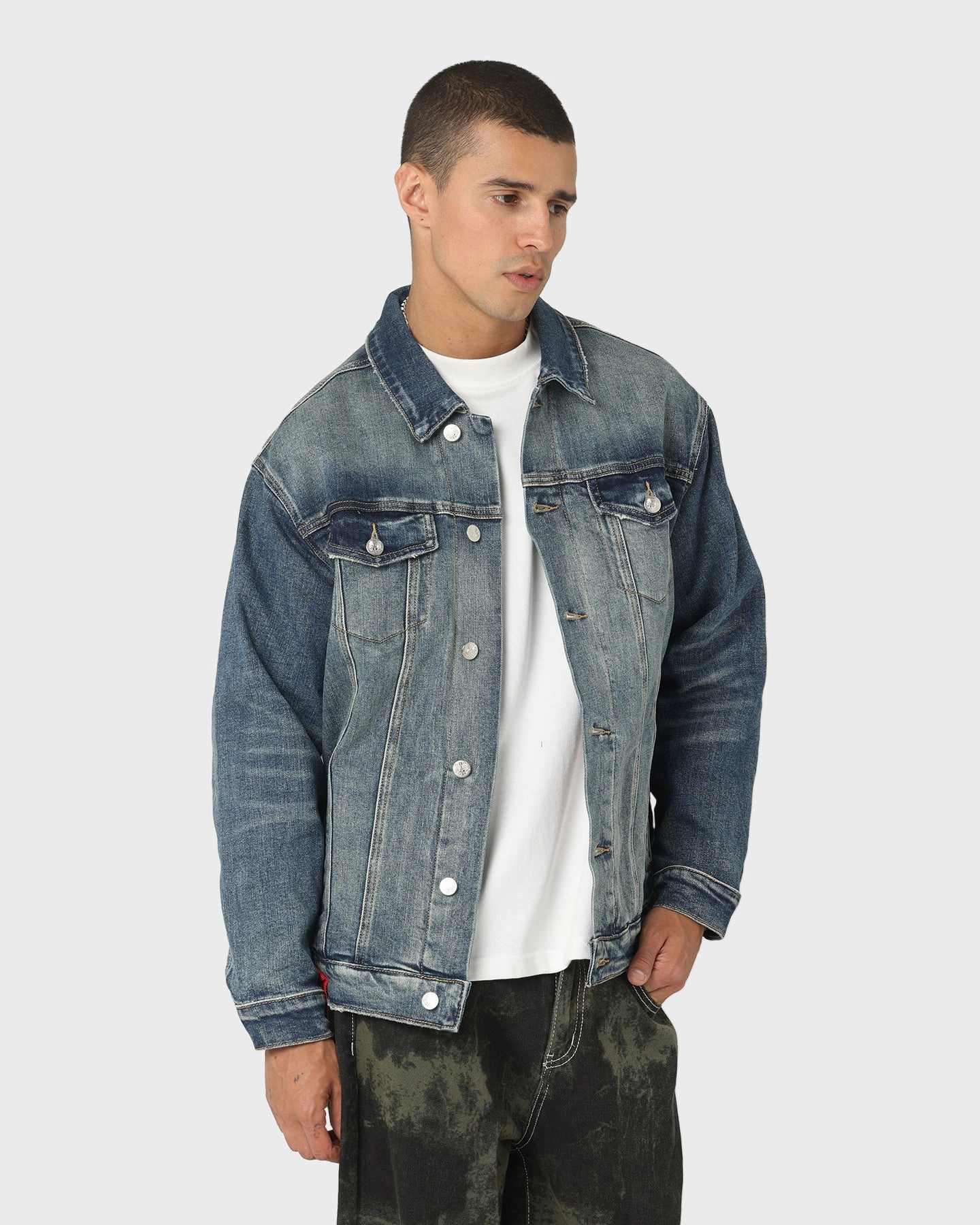 popular among adults Diet Starts Monday Eagle Denim Trucker Jacket Indigo