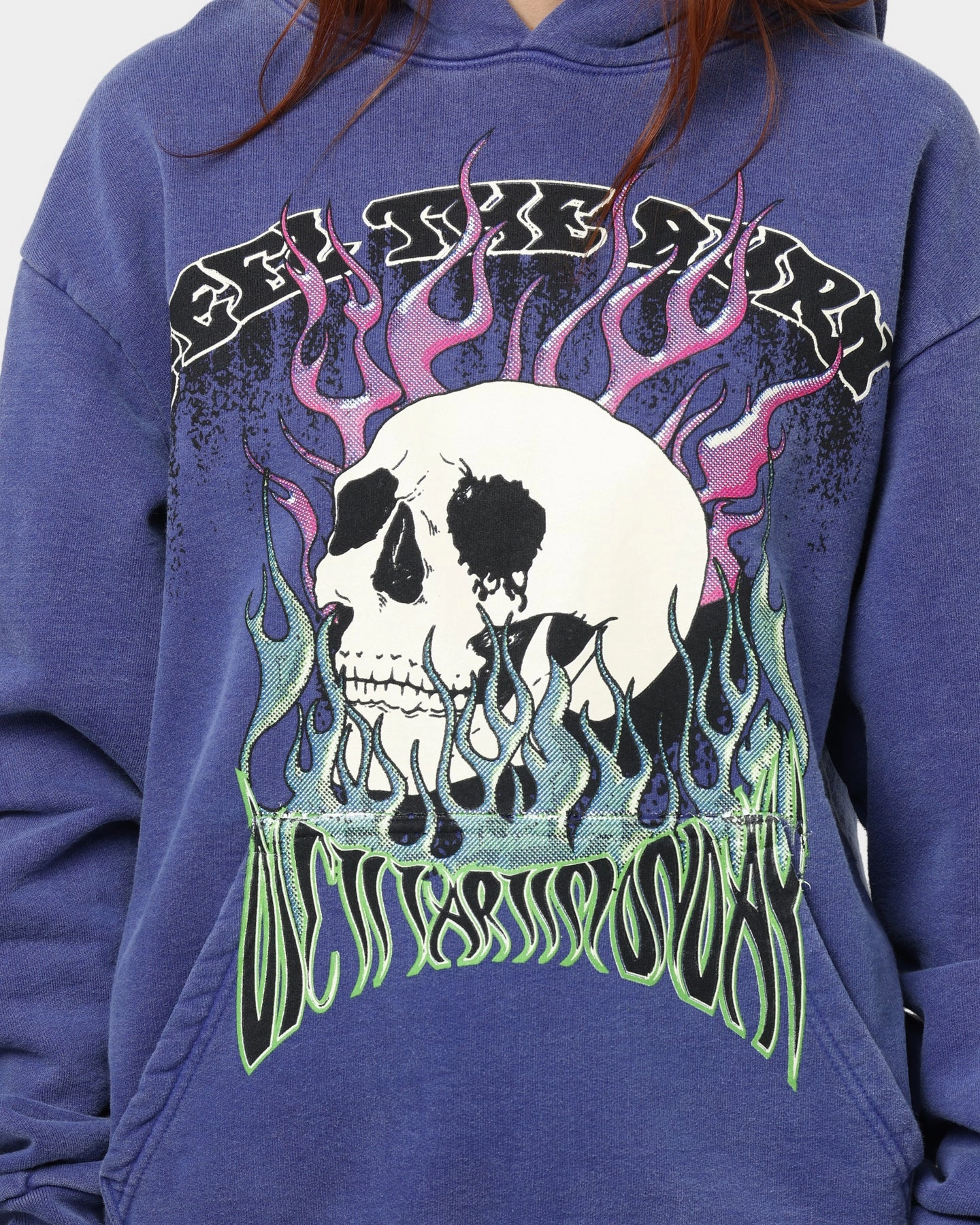 Awareness Diet Starts Monday Feel The Burn Hoodie Blue