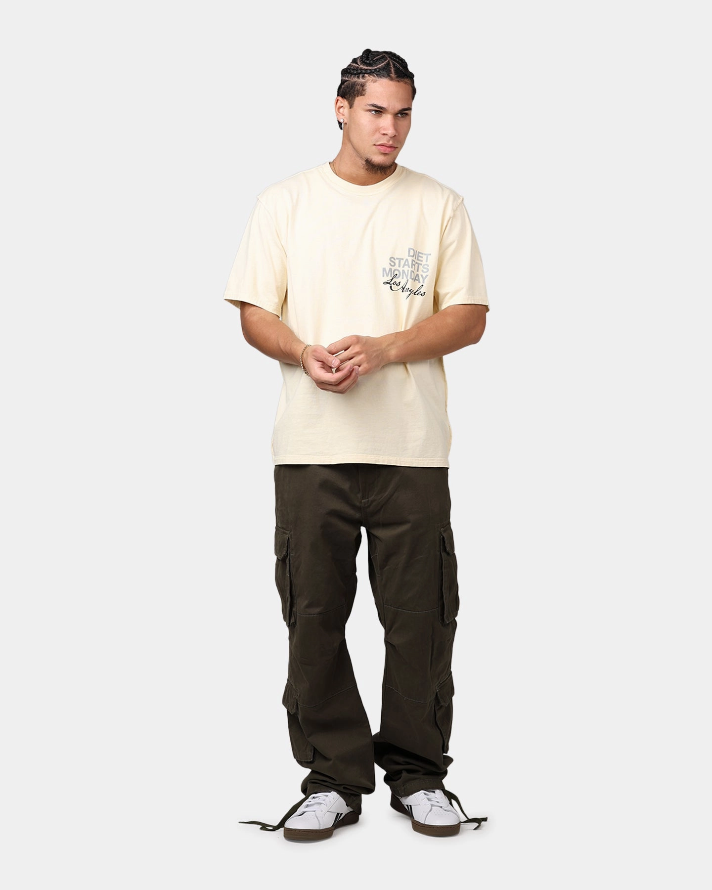 Diet Starts Monday Los Angeles T-Shirt Cream Active Lifestyle Indoor clothing