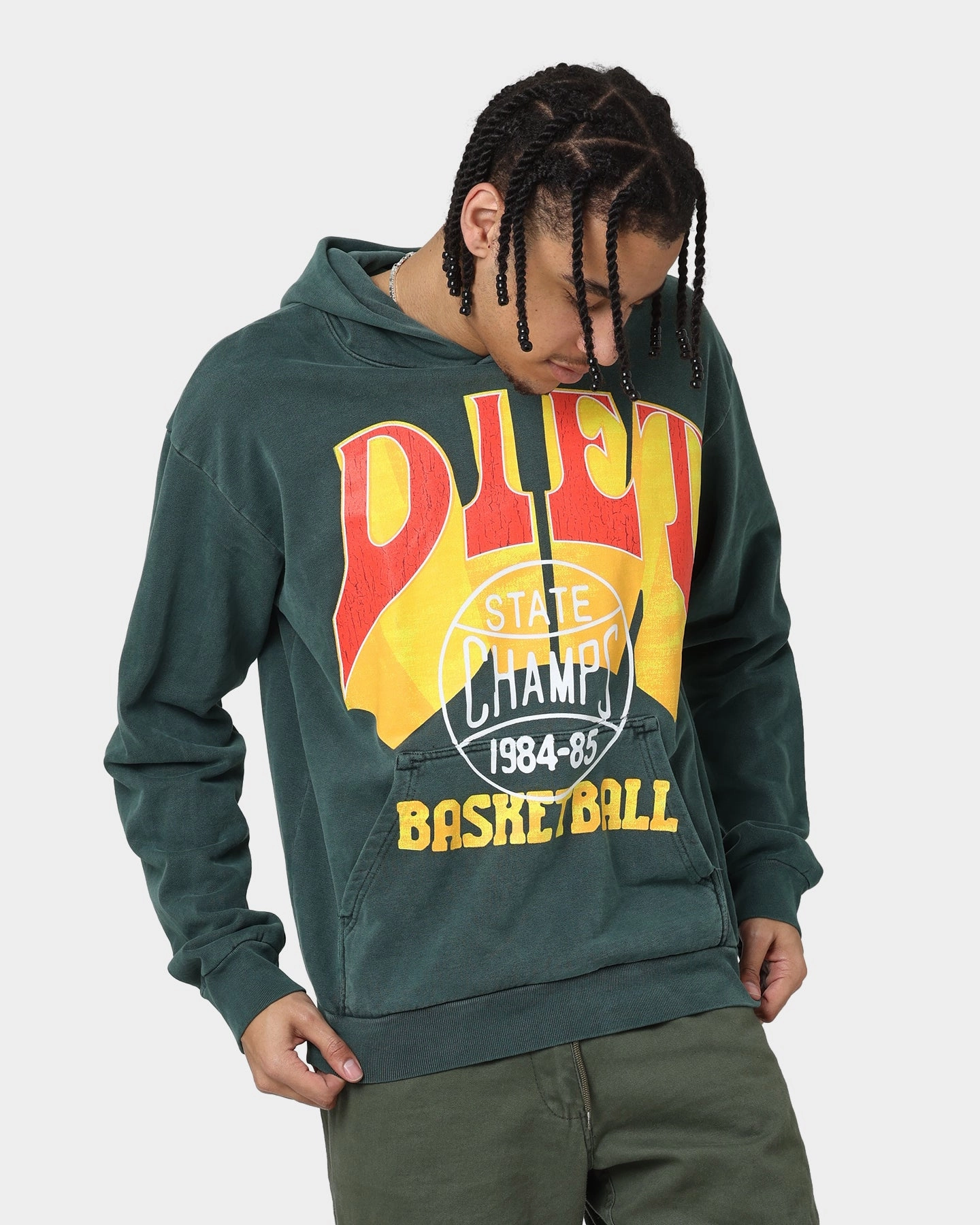 Diet Starts Monday State Champs Hoodie Green Remote - controlled