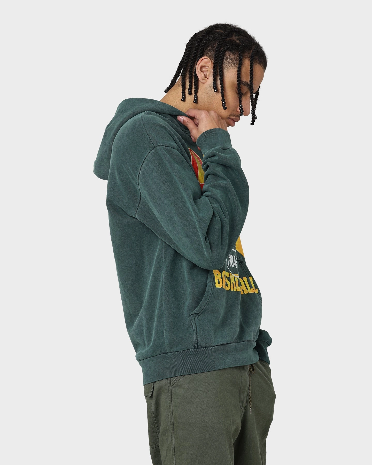 Diet Starts Monday State Champs Hoodie Green Non Chafing Flatlock Seams Layered Cut