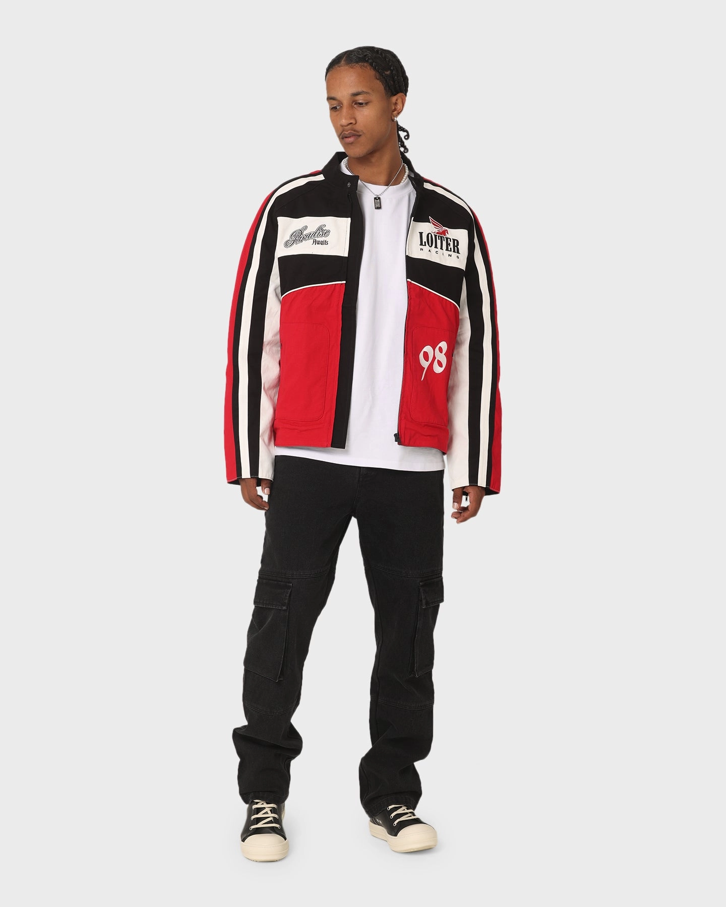 Loiter Motor Jacket Red Compassion