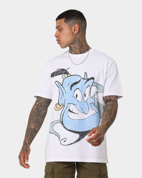 Minimal Comfort Style Soft Cotton Feel Disney Genie Vintage T-Shirt White