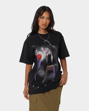 Disney Snow White Vintage T-Shirt Washed Black Chill Vibe Reinforced Collar