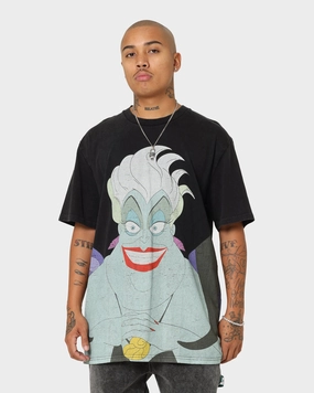 Disney Ursula Vintage T-Shirt Washed Black Plus size confidence NonIrritating Fabric