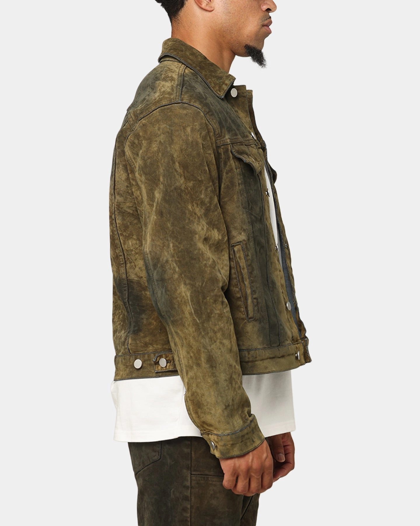 Mindfulness MNML SL3 Suede Jacket Olive/Black