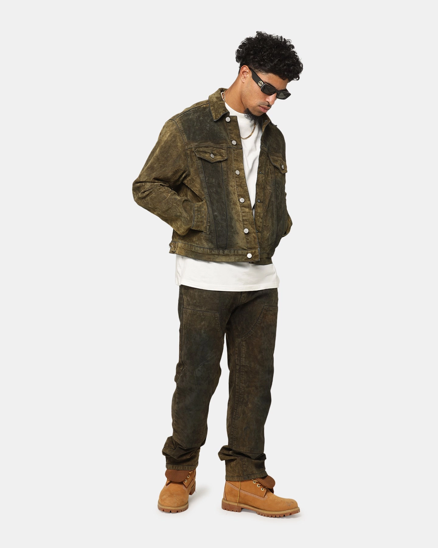 thermal MNML SL3 Suede Jacket Olive/Black