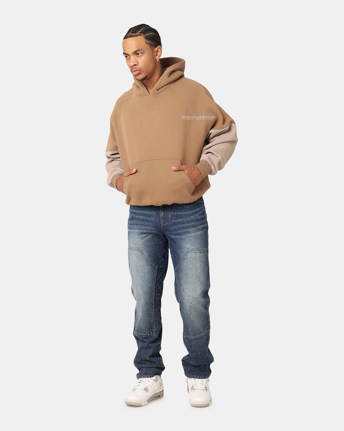 Saint Morta First Issue Hoodie Mocha Lightweight Shield Plan