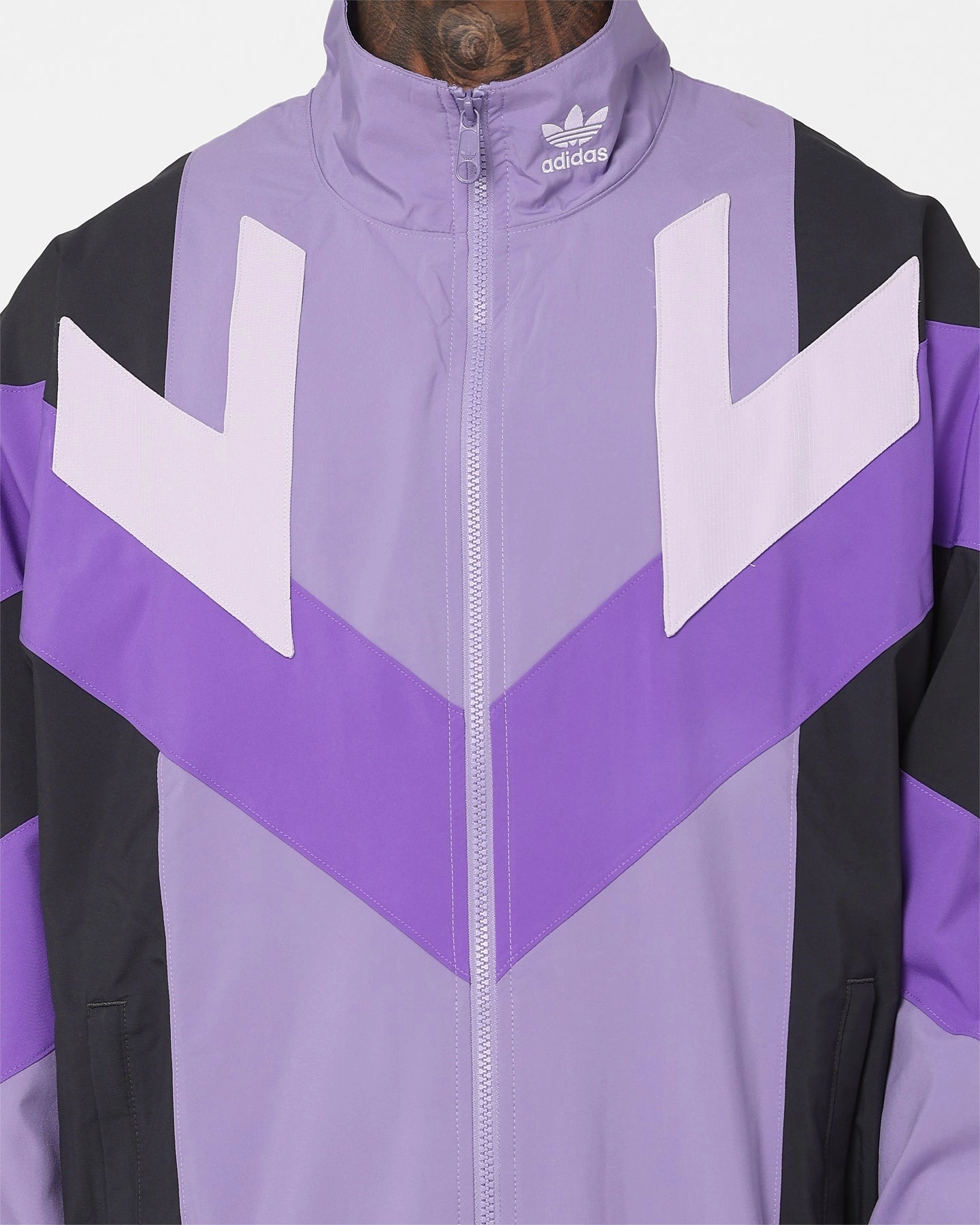 Performance Ready Sporty Shield Adidas Tracktop 2 Jacket Magic Lilac/Carbon