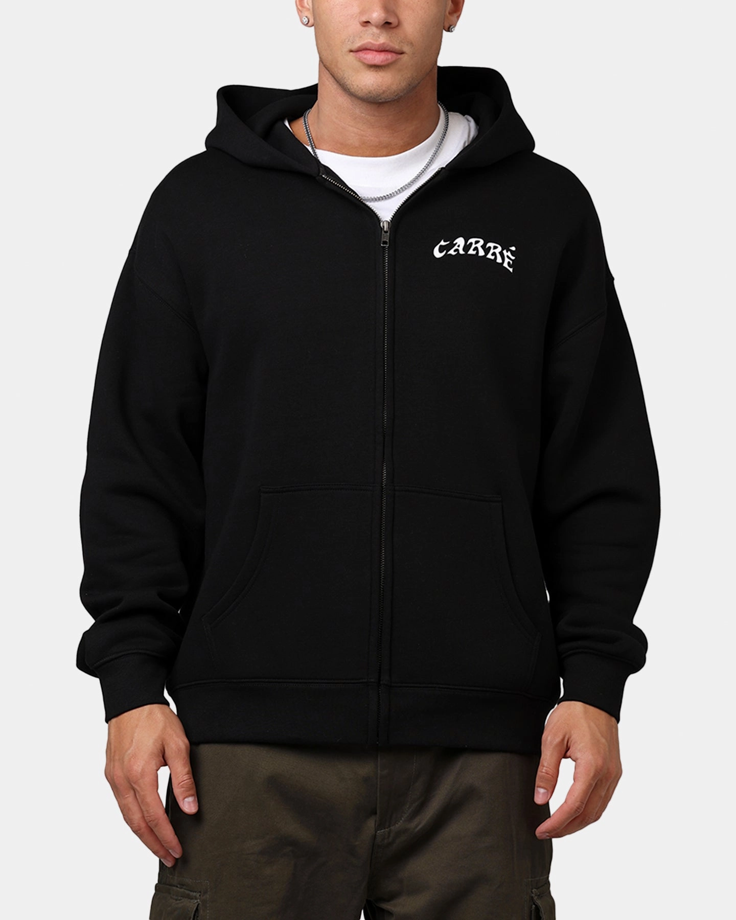 Carre Members Only Zip Hoodie Black Casual Warmth