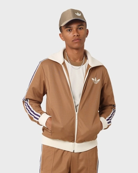 Adidas Adicolor Poly TT Jacket Brown Desert Prospect