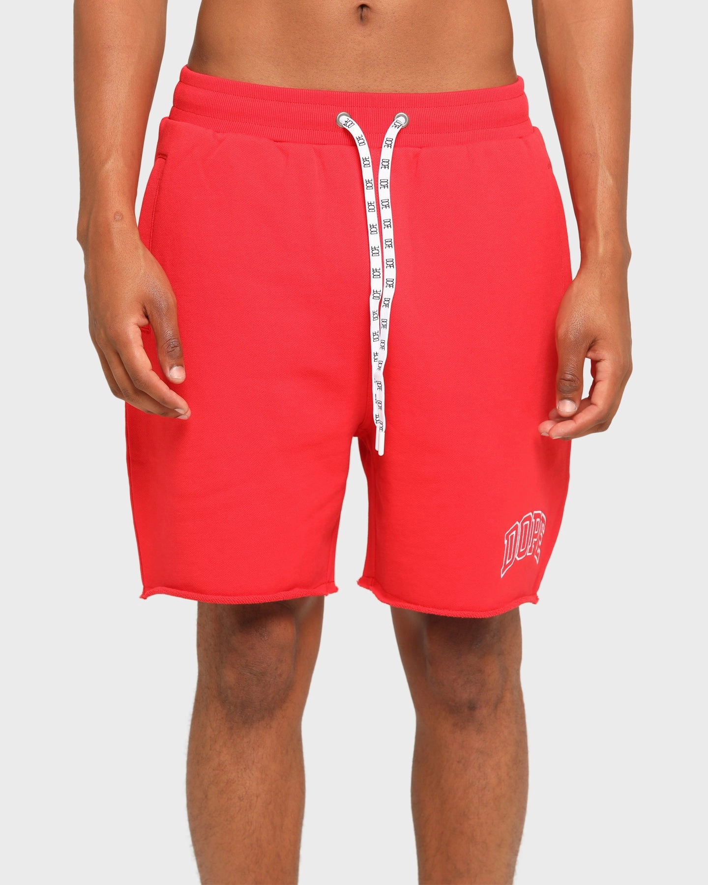 hypoallergenic material transportation industry DOPE Raw Fleece Shorts Red