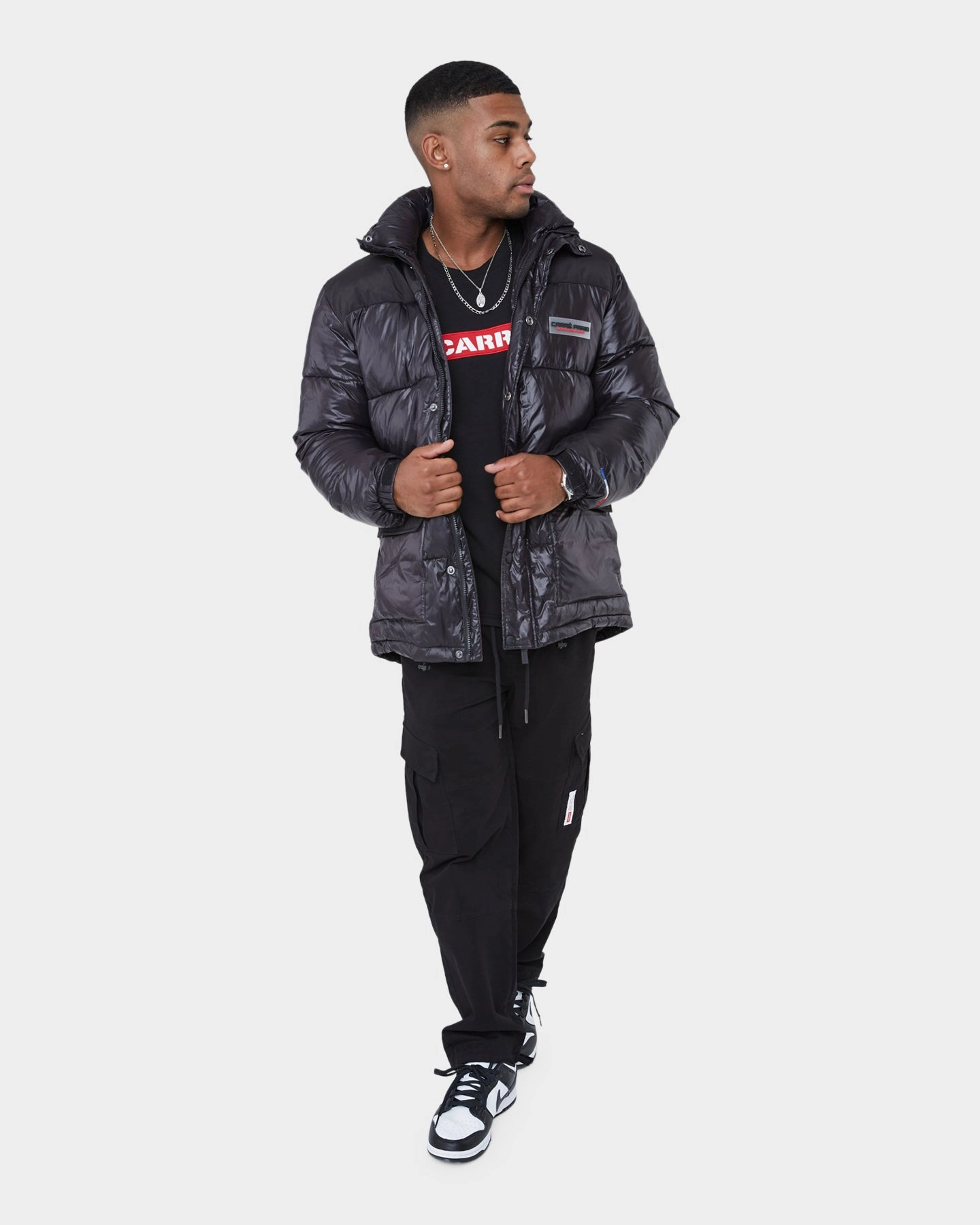 Fashionable Shield Carr?? Bossman Puffer Jacket Black