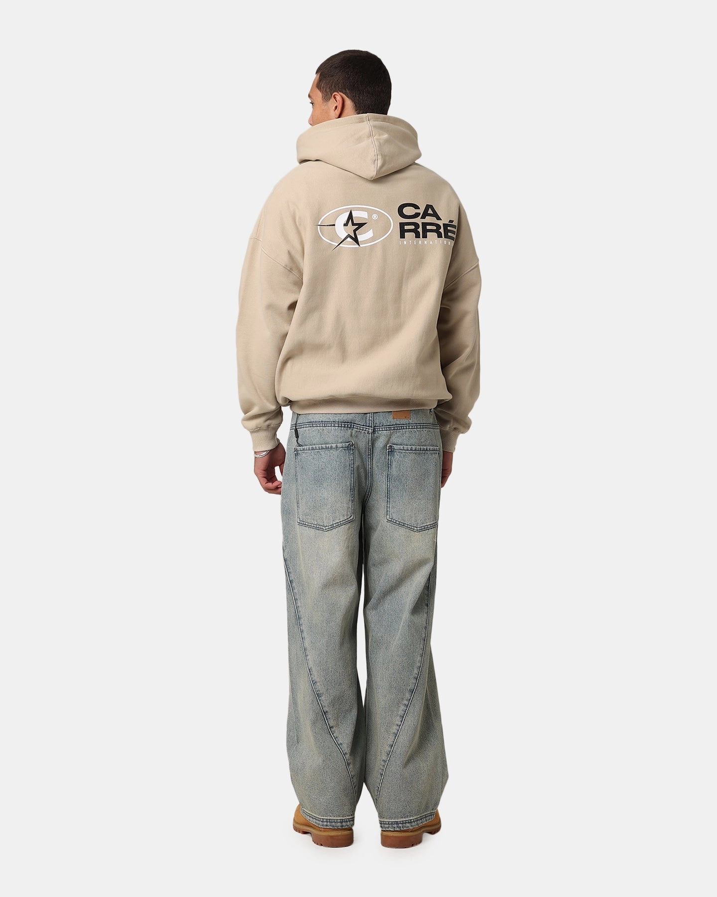 rural people Evaluation Carre C-Star Stack Hoodie Stone